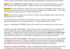 Amazing Cover Letter Creator Review Amazing Cover Letter Creator 28 Images Amazing Cover