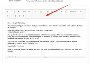 Amazon Email Template Features Of Amazon Feedback and Review tool Feedbackemails