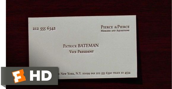 American Psycho Business Card Quote Pin On Sample Professional Templates