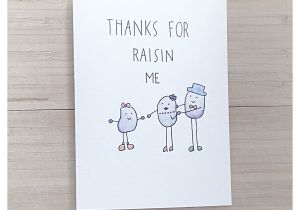 An Anniversary Card for Parents Raisin Card Mother S Day Card Father S Day Card Funny