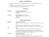 An Example Of A Basic Resume Basic Resume Samples Examples Templates 8 Documents