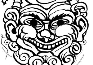 Ancient Greek Mask Template Greek Mythical Creature Mask Coloring Page Woo Jr Kids