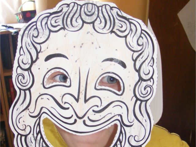 Mascara teatro griego
