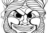 Ancient Greek Mask Template Traditional Greek Mask Coloring Page Woo Jr Kids