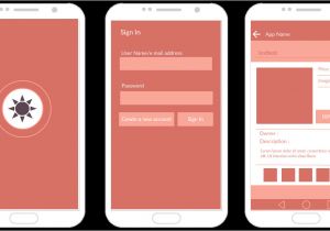 Android Application Design Template android Mockup Templates for App Prototypes Creately Blog