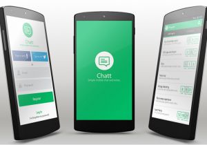 Android Application Design Template Chatt android App Template