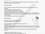 Anesthesiologist Cover Letter Resume Samples Anesthesia Technician Resume Sample