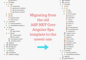 Angular Template Script Migrating From the Old asp Net Core Angular Spa Template