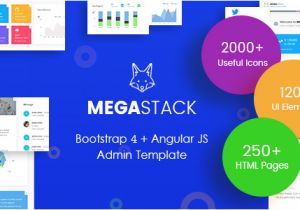Angular Ui Bootstrap Template Megastack Bootstrap 4 Angular Js Admin Dashboard
