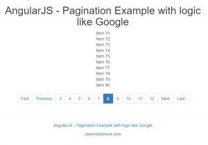 Angularjs External Template Angularjs Pagination Example with Logic Like Google