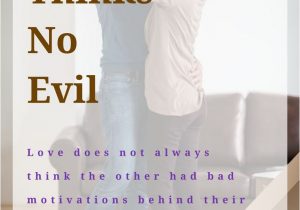Anniversary Card for Troubled Marriage Love Thinks No Evil In A Christian Marraige Biblical