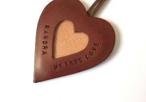 Anniversary Card Ideas for Wife Personalised 3rd Wedding Anniversary Card and Leather Heart