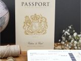 Anniversary Card Not On the High Street Passport to Love Travel Card Style Wedding Invitation