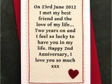 Anniversary Card Quotes for Friends when We Met Personalised Anniversary Card with Images