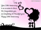 Anniversary Card Sayings for Wife Happy 20th Anniversary Wishes Quotes Messages