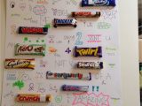 Anniversary Card Using Candy Bars Chocolate Bar Names In Sentences Chocolate Bar Names