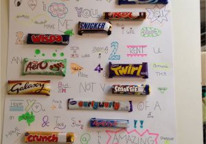Anniversary Card Using Candy Bars Chocolate Bar Names In Sentences Chocolate Bar Names