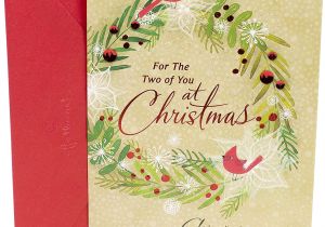 Anniversary Card Verses for Daughter and son In Law Dayspring Religious Christmas Card for Couple Cardinals Wreath