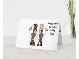 Anniversary Card with Name Edit 50th Birthday Wishes to My Twin Sister Card Zazzle