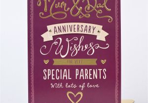 Anniversary Greeting Card for Parents Celebrations Occasions Cards Stationery Mum Dad