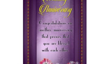 Anniversary Greeting Card with Name Congratulation On Your Anniversary Greeting Card