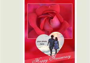 Anniversary Greeting Card with Name Happy Anniversary Card In Red Rose Happy Anniversary Cards 2019