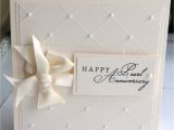 Anniversary Handmade Card for Parents Pearl Anniversary Card Con Imagenes Invitaciones Para