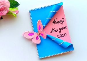Anniversary Ka Card Banana Sikhaye Beautiful Handmade Happy New Year 2020 Card Idea Diy Greeting Cards for New Year