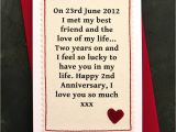 Anniversary Message to Write In A Card when We Met Personalised Anniversary Card with Images