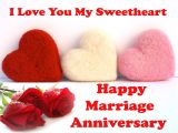 Anniversary Wishes Card with Name Happy Anniversary Wishes to Sweetheart Husband Wedding