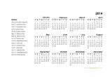 Annual Calendar Template 2014 2014 Yearly Calendar Template Madinbelgrade