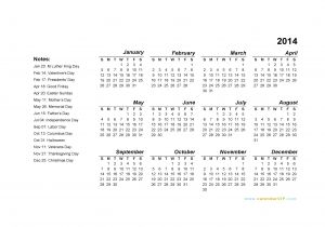 Annual Calendar Template 2014 2014 Yearly Calendar Template Madinbelgrade