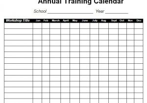 Annual Training Calendar Template Excel 12 Sample Training Calendar Templates to Download Sample