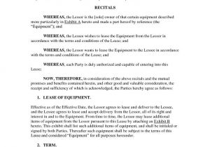 Antenuptial Contract Template Equipment Lease Agreement Doc by Legalzoom Equipment
