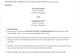 Antenuptial Contract Template Free Prenuptial Agreement Create Download and Print