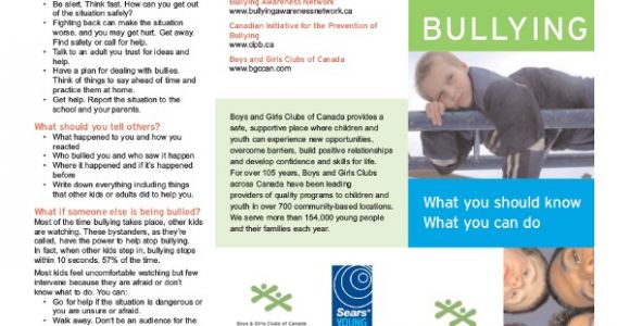 Anti Bullying Brochure Template Bullying Brochure Template 11 Free Pdf Documents