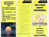 Anti Bullying Brochure Template Vidur Prasad Portfolio Wix Com
