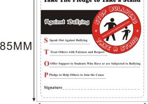 Anti Bullying Contract Template Stop Bullying Take A Stand Bracelets In Stock or Custom