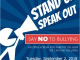 Anti Bullying Flyer Template Anti Bullying Public forum event Flyer Template Postermywall