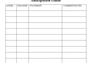 Anticipation Guide Template Mix It Up In the Class Room Anticipation Guides