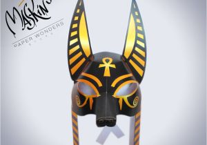 Anubis Mask Template Anubis Mask Anubis Costume Mask Egyptian Mask Egyptian
