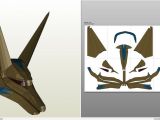 Anubis Mask Template Papercraft Pdo File Template for Stargate Anubis Goa