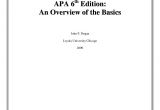 Apa format Sixth Edition Template Apa 6th Edition Template E Commerce