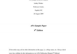 Apa format Sixth Edition Template Apa 6th Edition Template Madinbelgrade
