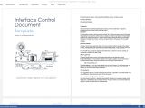 Api Contract Template Interface Control Document Template