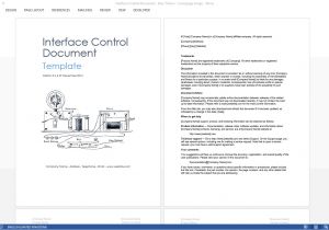 Api Contract Template Interface Control Document Template