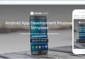 App Development Proposal Template android Mobile App Development Proposal Template Better