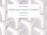 App Development Proposal Template Mobile App Development Proposal Template with Sample