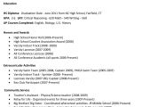 App for Basic Resume Example Resume for High School Students for College