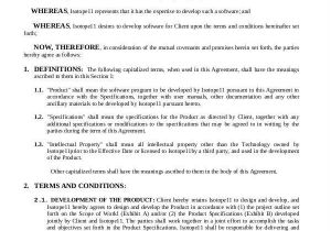 Application Development Contract Template 49 Contract Agreement formats Word Pdf